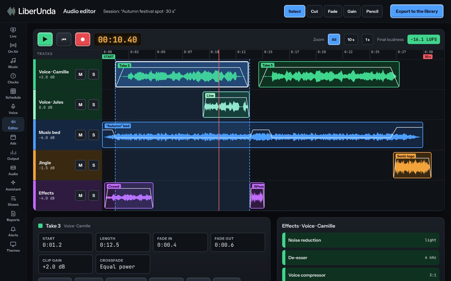 Audio editor